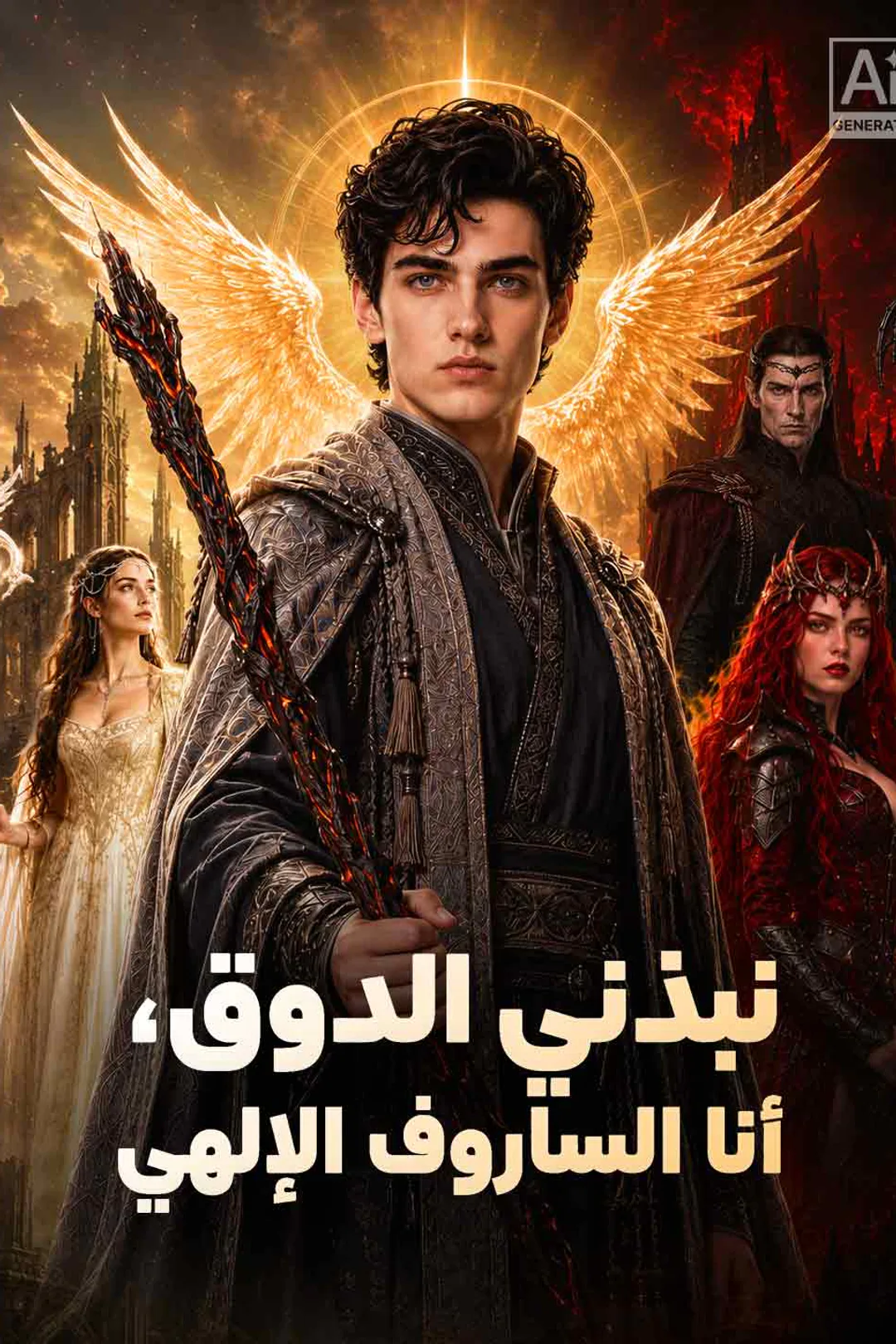 ملصق مسلسل «نبذني الدوق، أنا الساروف الإلهي»