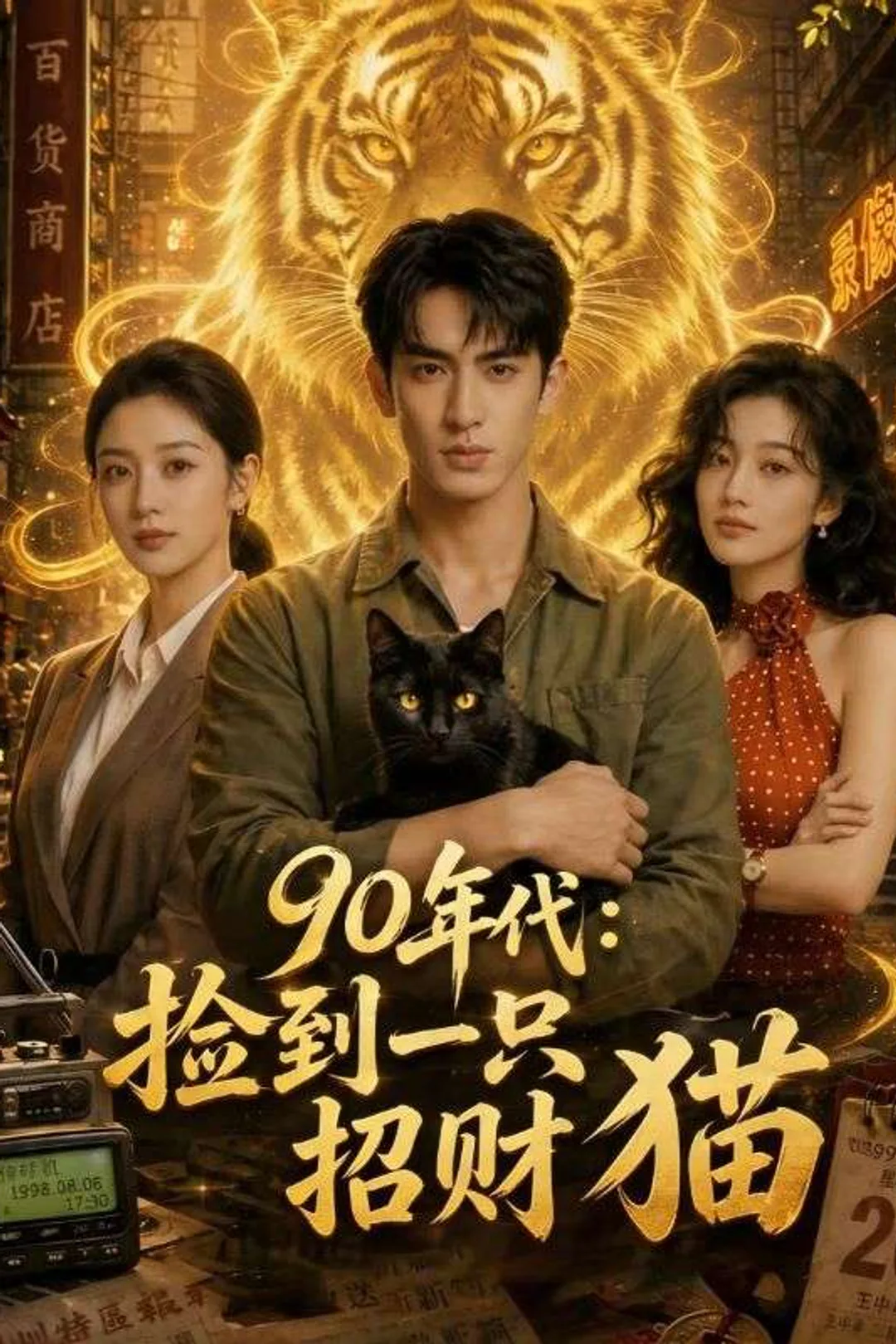 《90年代：捡到一只招财猫》海報
