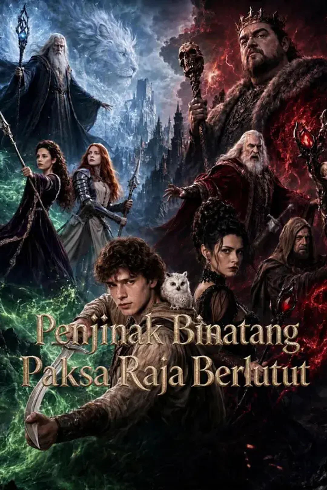 Poster Penjinak Binatang Paksa Raja Berlutut