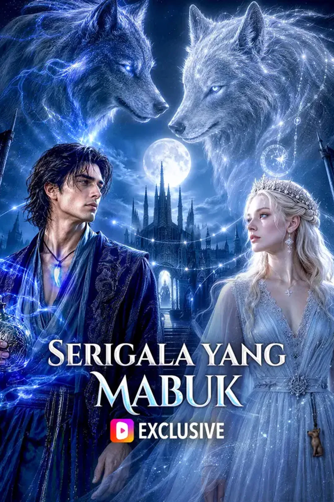 Poster Serigala yang Mabuk