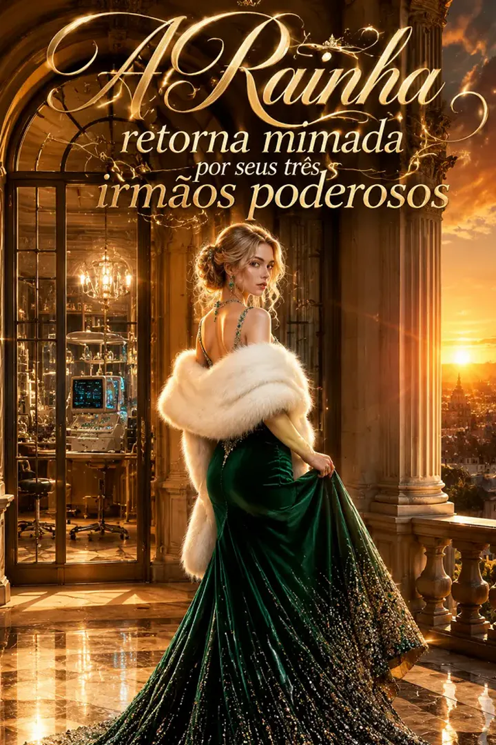 Pôster de A Rainha retorna mimada por seus três irmãos poderosos