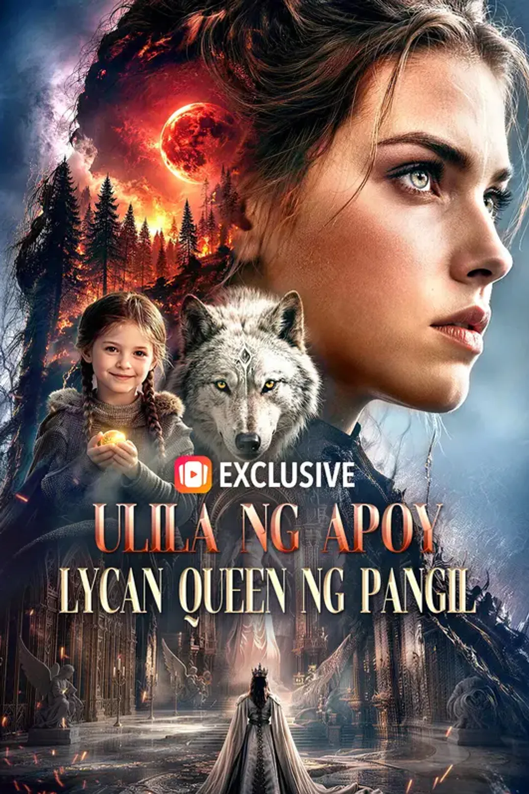 Poster ng Ulila ng Apoy, Lycan Queen ng Pangil