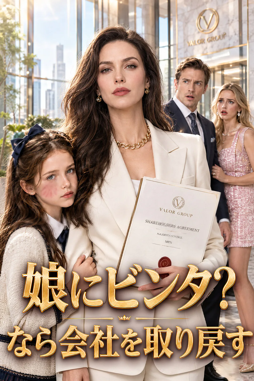 娘にビンタ?なら会社を取り戻すのポスター