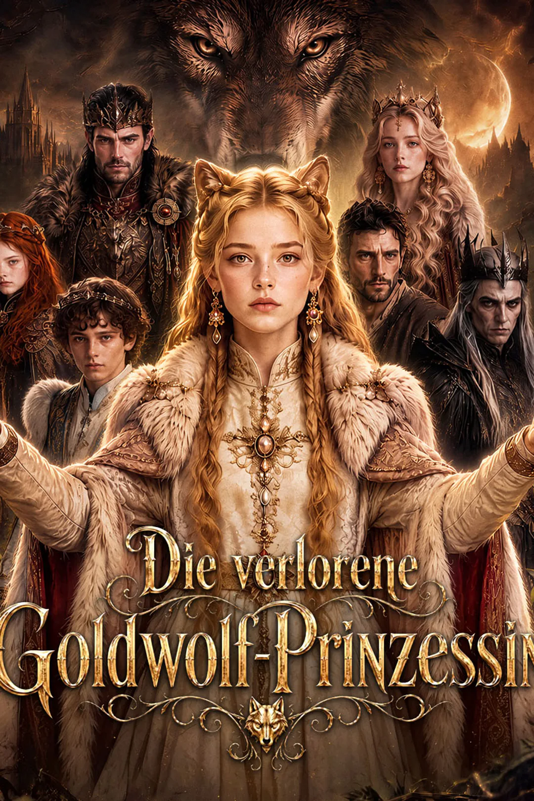 Poster von Die verlorene Goldwolf‑Prinzessin