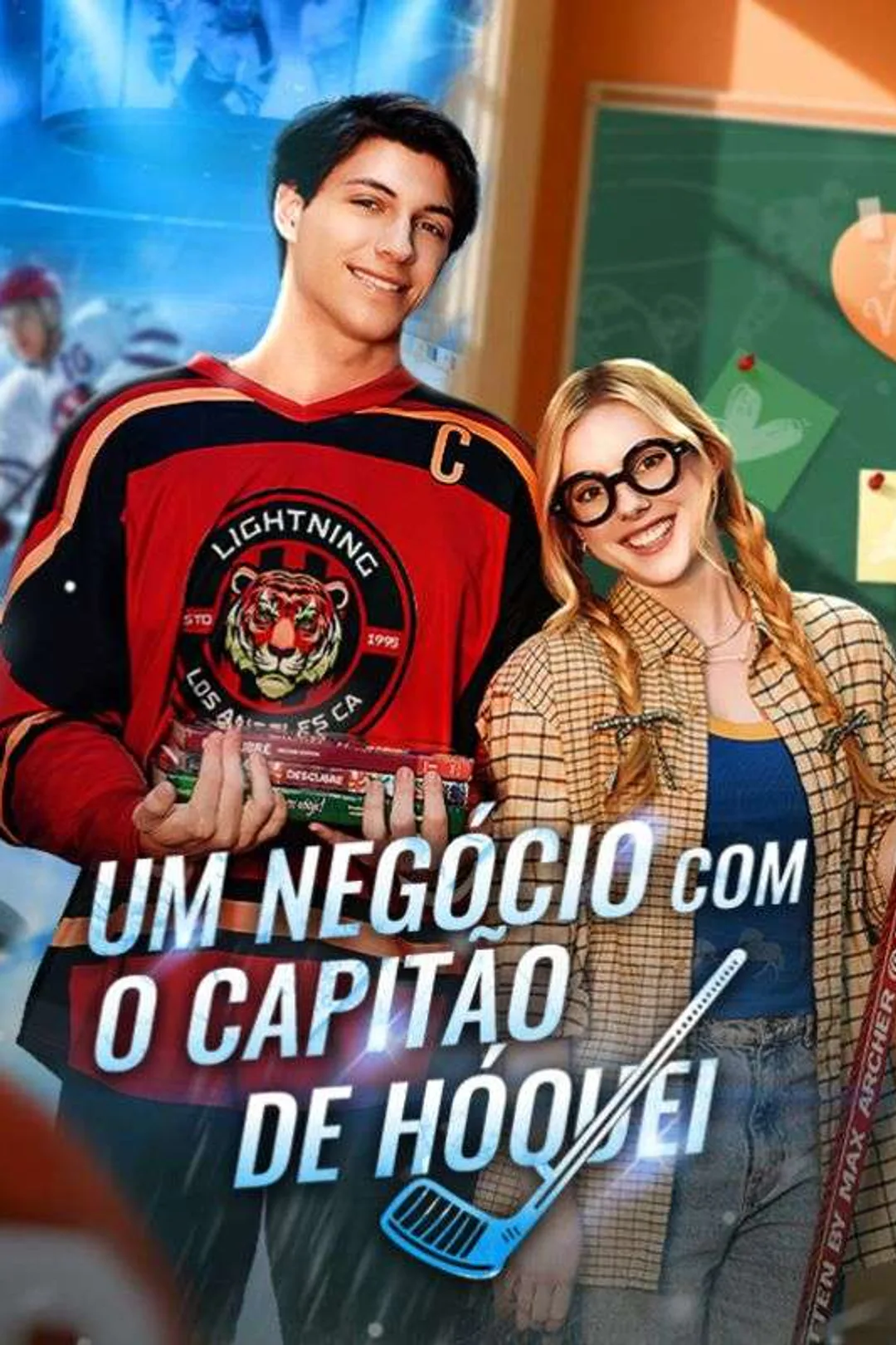 Pôster de Um Negócio com O Capitão de Hóquei
