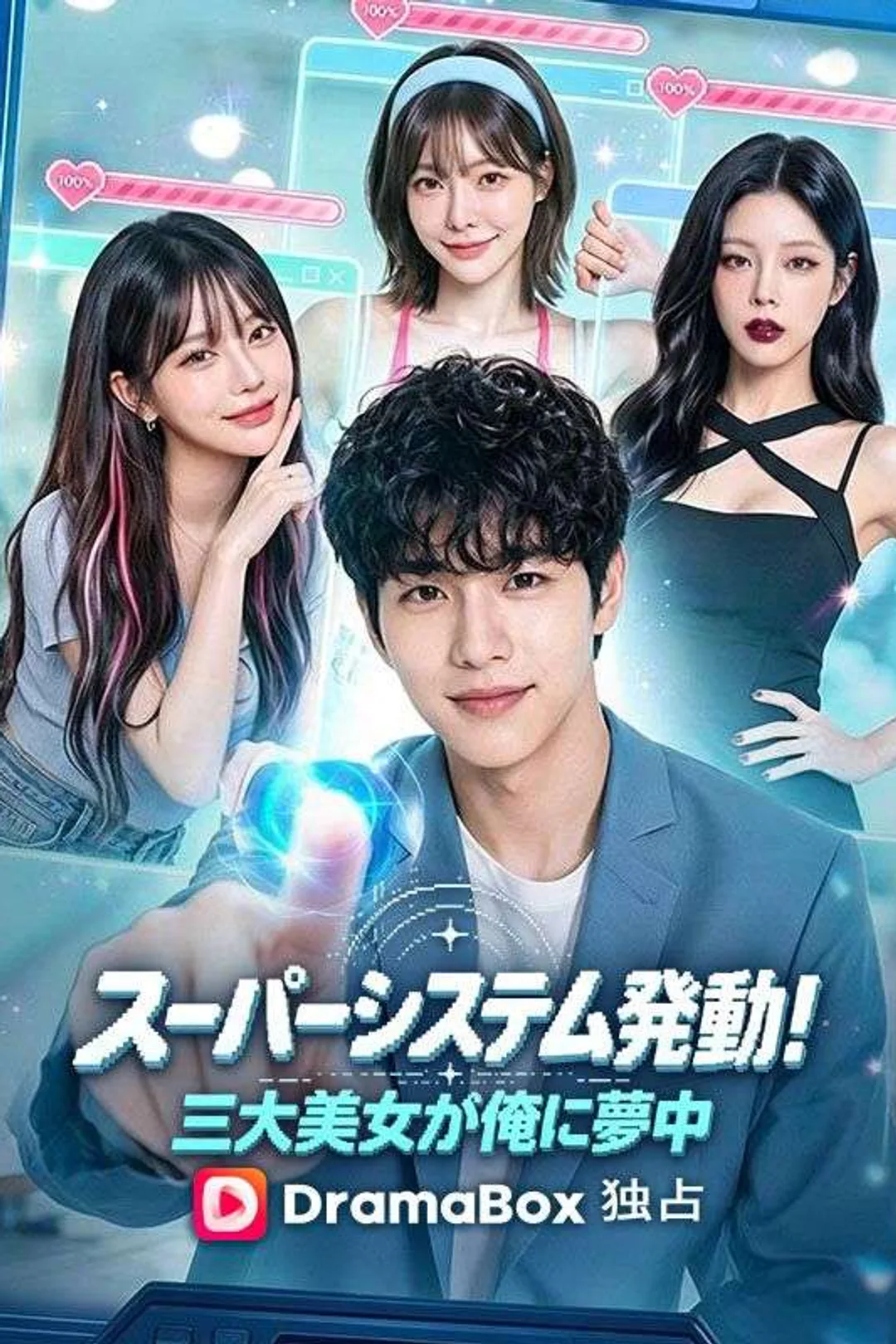 スーパーシステム発動！三大美女が俺に夢中のポスター