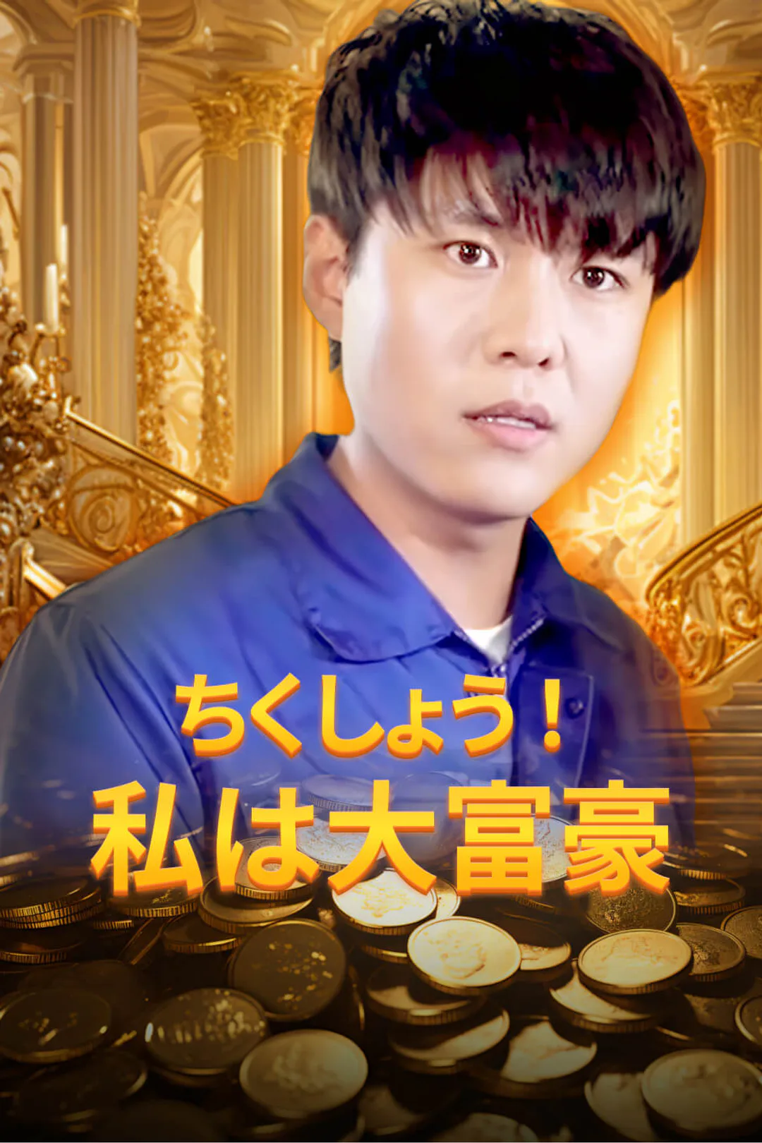 ちくしょう！私は大富豪のポスター