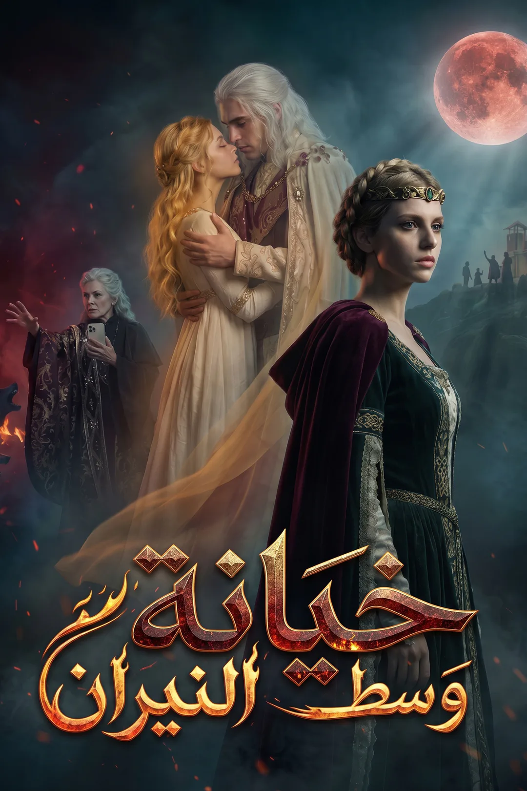 ملصق مسلسل «خيانة وسط النيران»