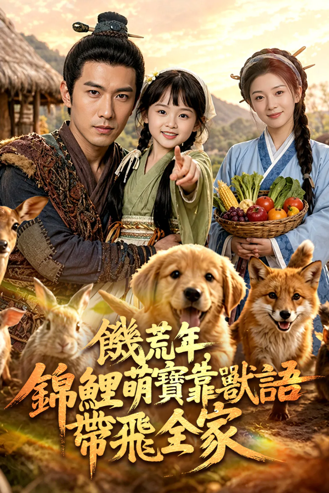 《饑荒年，錦鯉萌寶靠獸語帶飛全家》海報