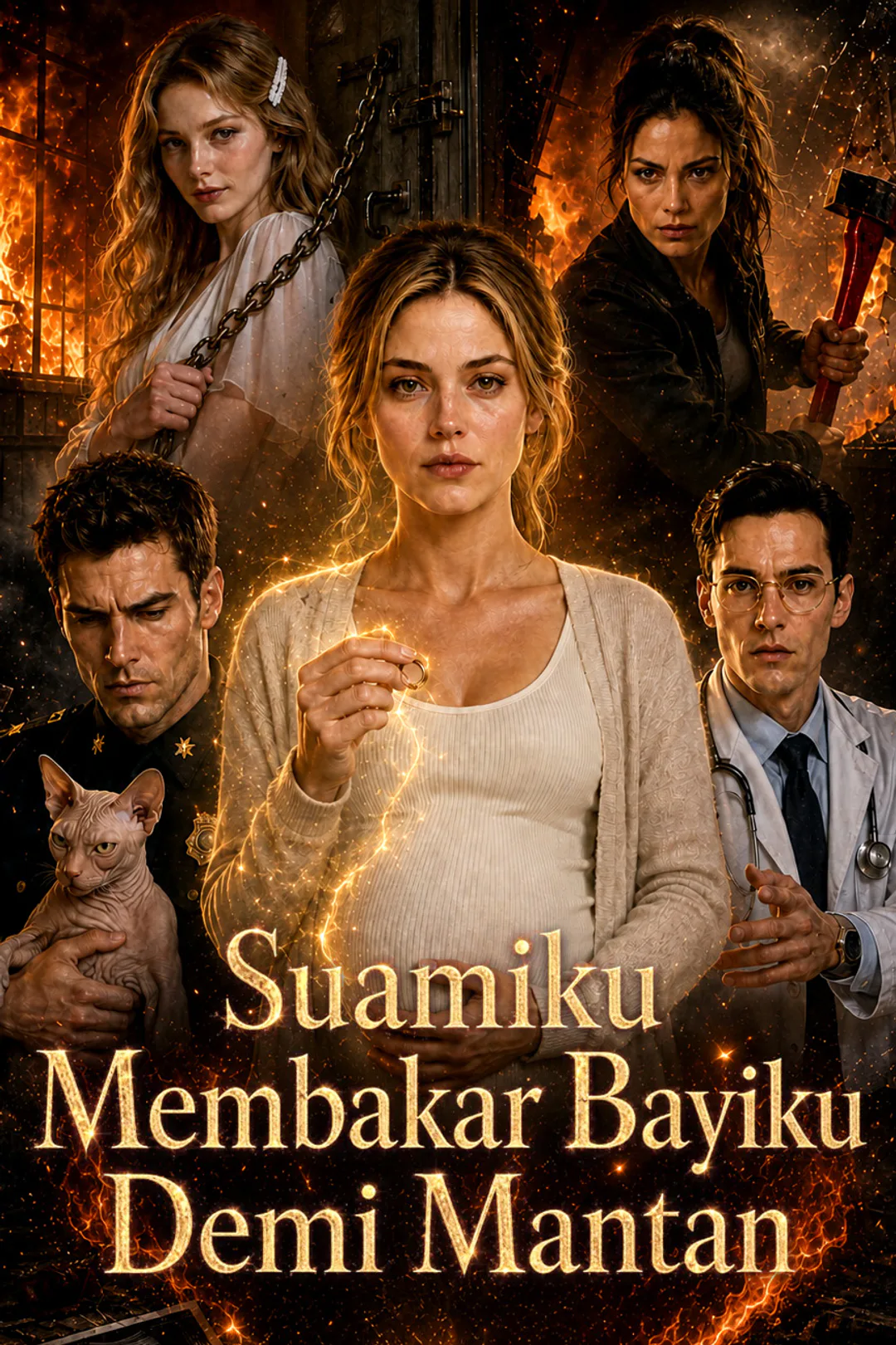 Poster Suamiku Membakar Bayiku Demi Mantan