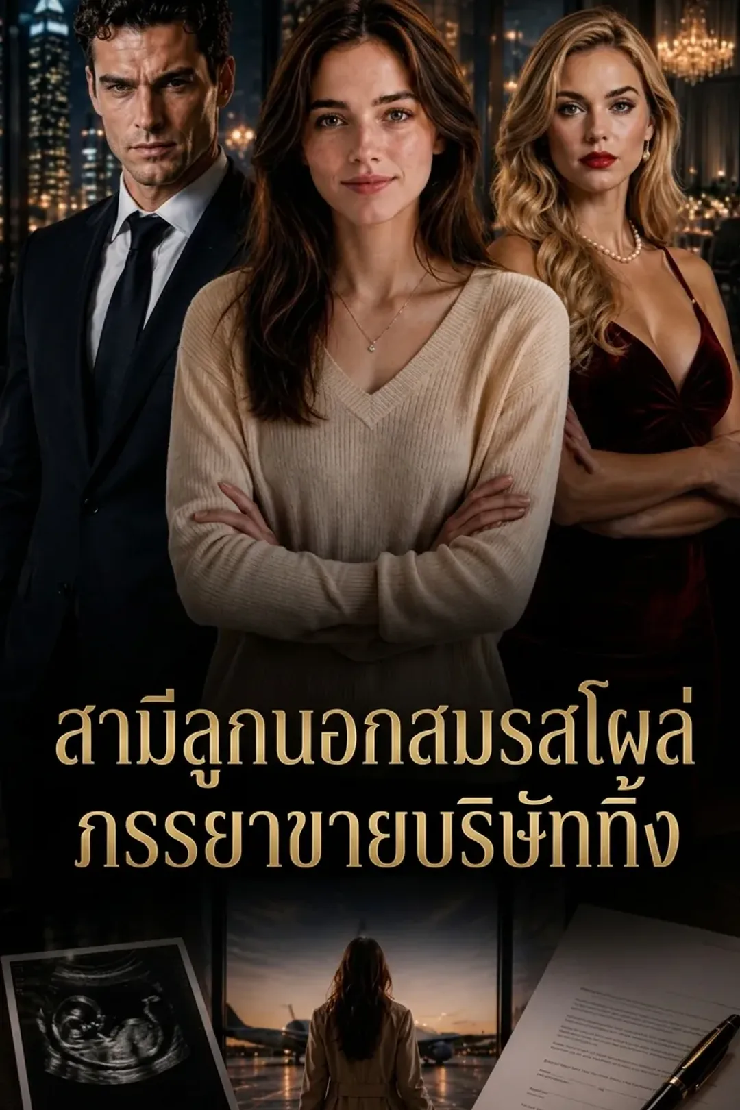 โปสเตอร์ สามีลูกนอกสมรสโผล่ ภรรยาขายบริษัททิ้ง