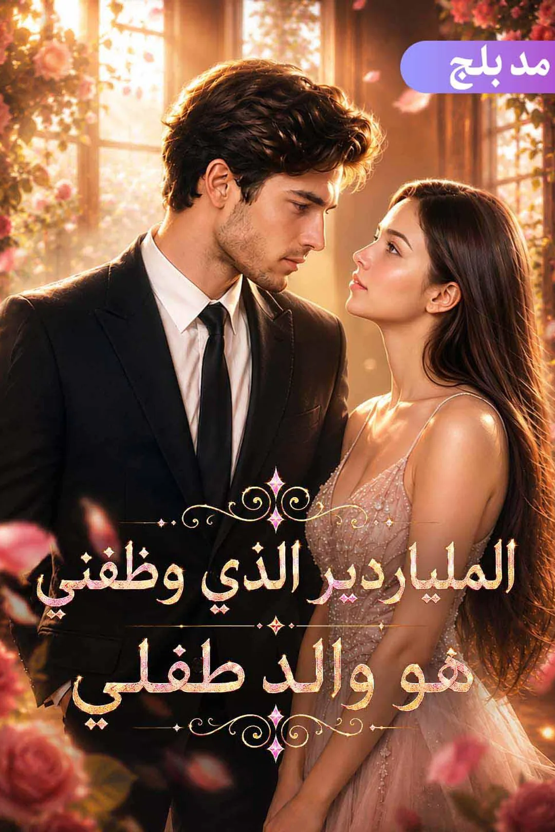 ملصق مسلسل «الملياردير الذي وظفني هو والد طفلي»