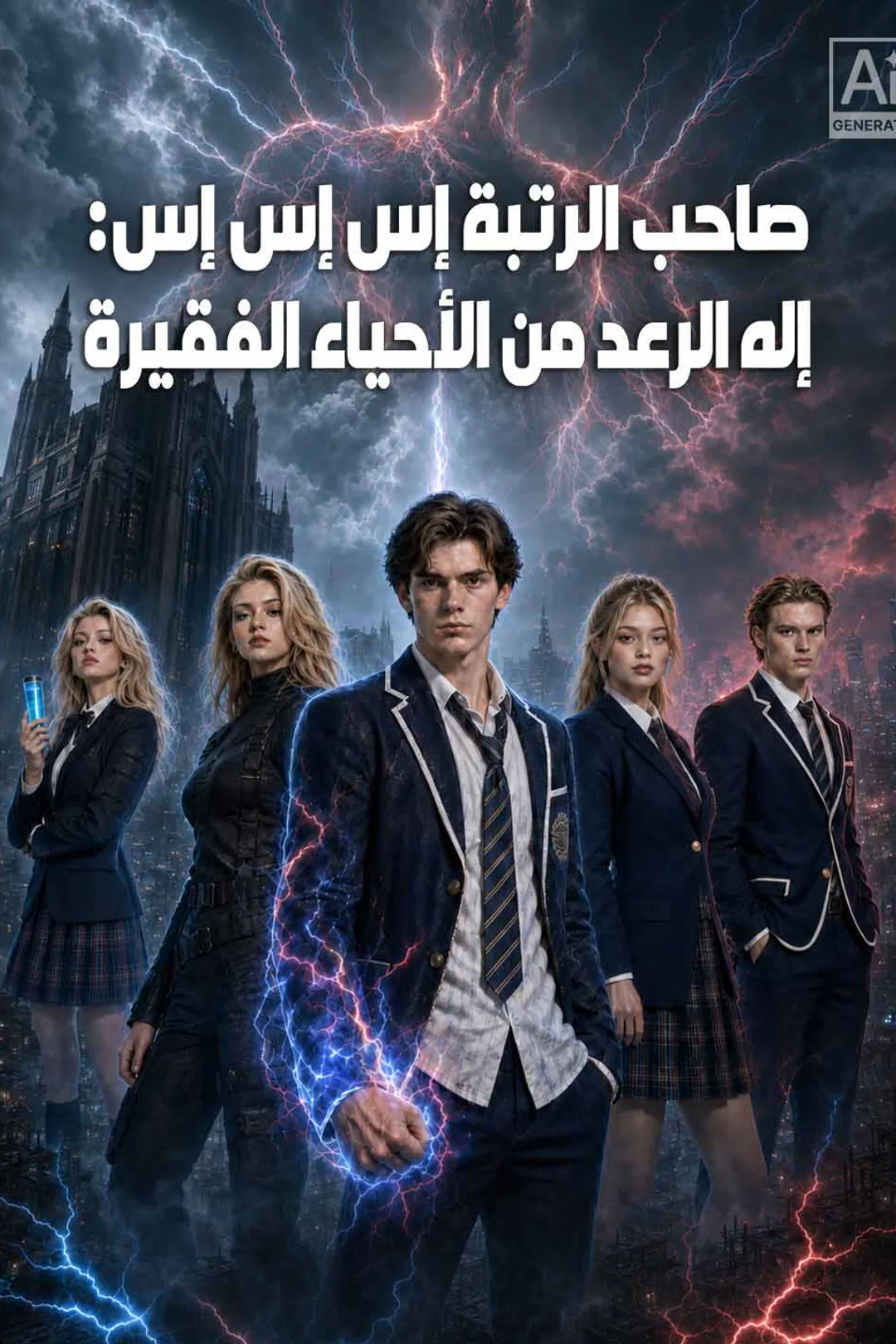 ملصق مسلسل «صاحب الرتبة إس إس إس: إله الرعد من الأحياء الفقيرة»