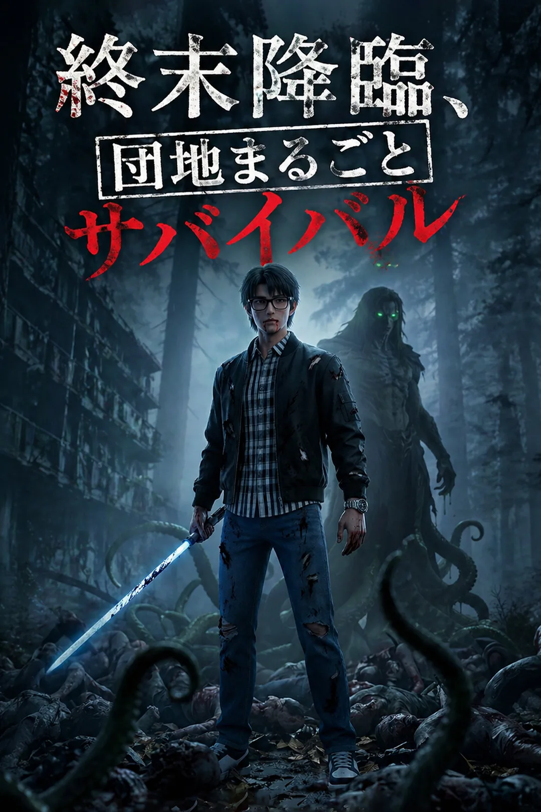 終末降臨、団地まるごとサバイバルのポスター