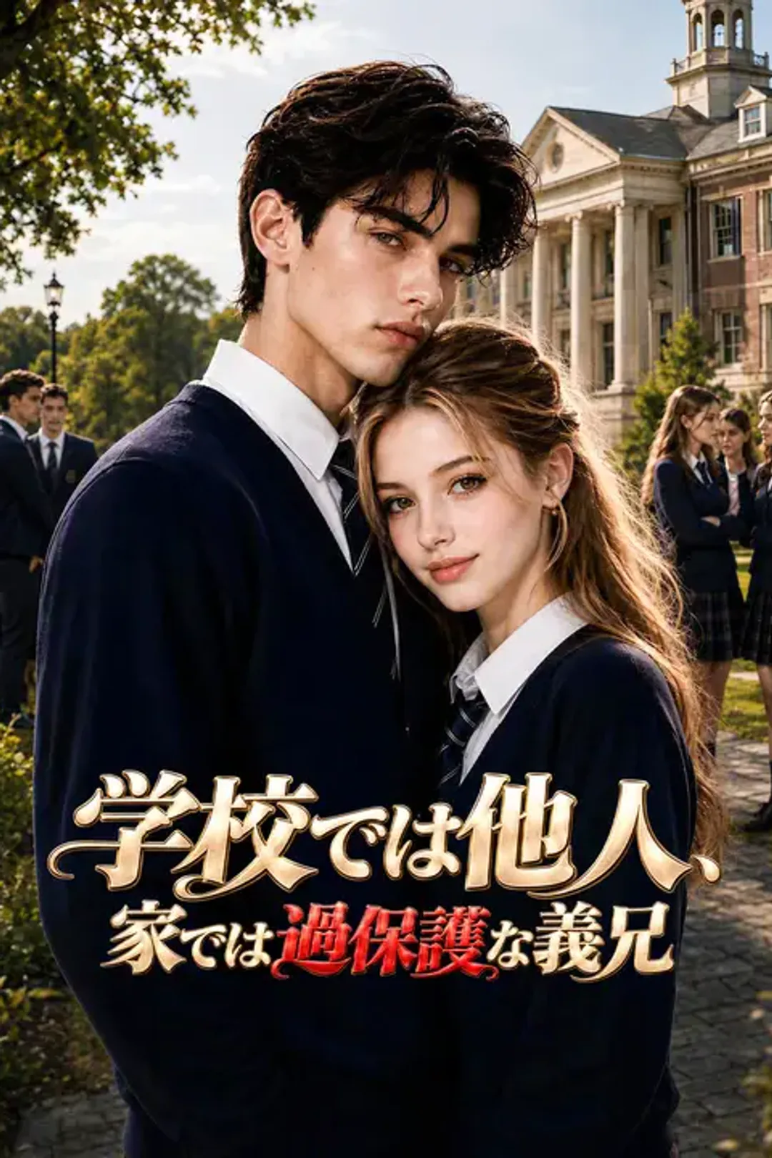 学校では他人、家では過保護な義兄のポスター