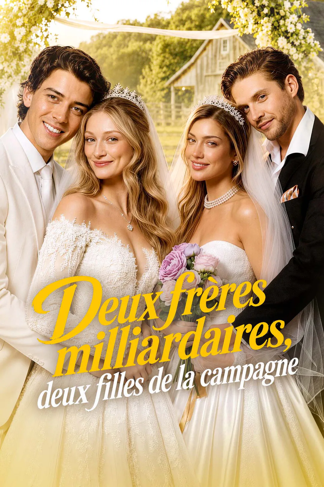 Affiche de Deux frères milliardaires, deux filles de la campagne