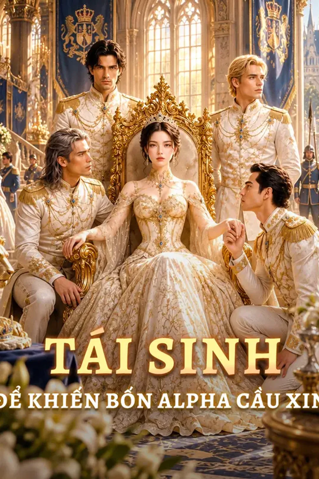 Poster phim Tái Sinh Để Khiến Bốn Alpha Cầu Xin