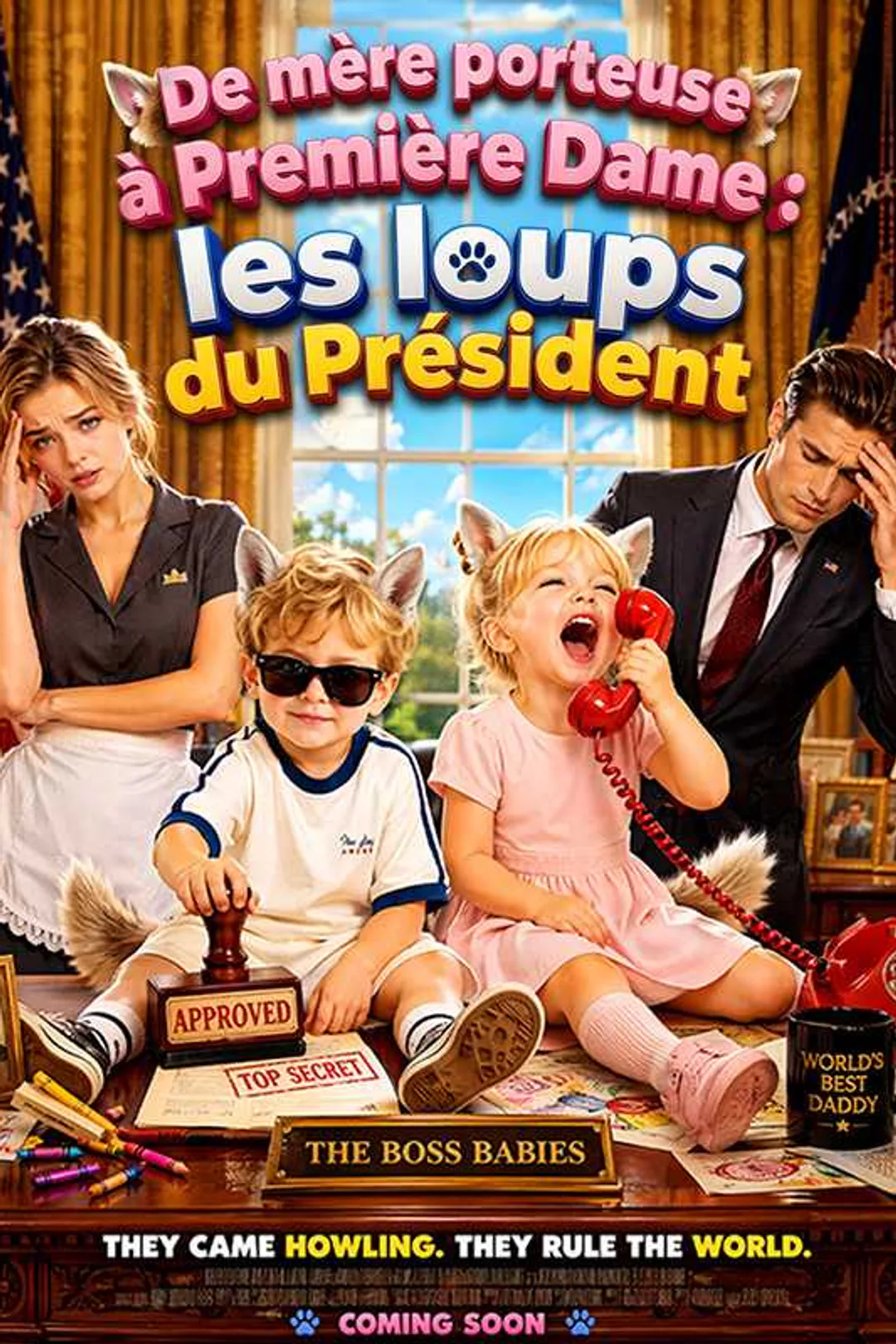 Affiche de De mère porteuse à Première Dame : les loups du Président