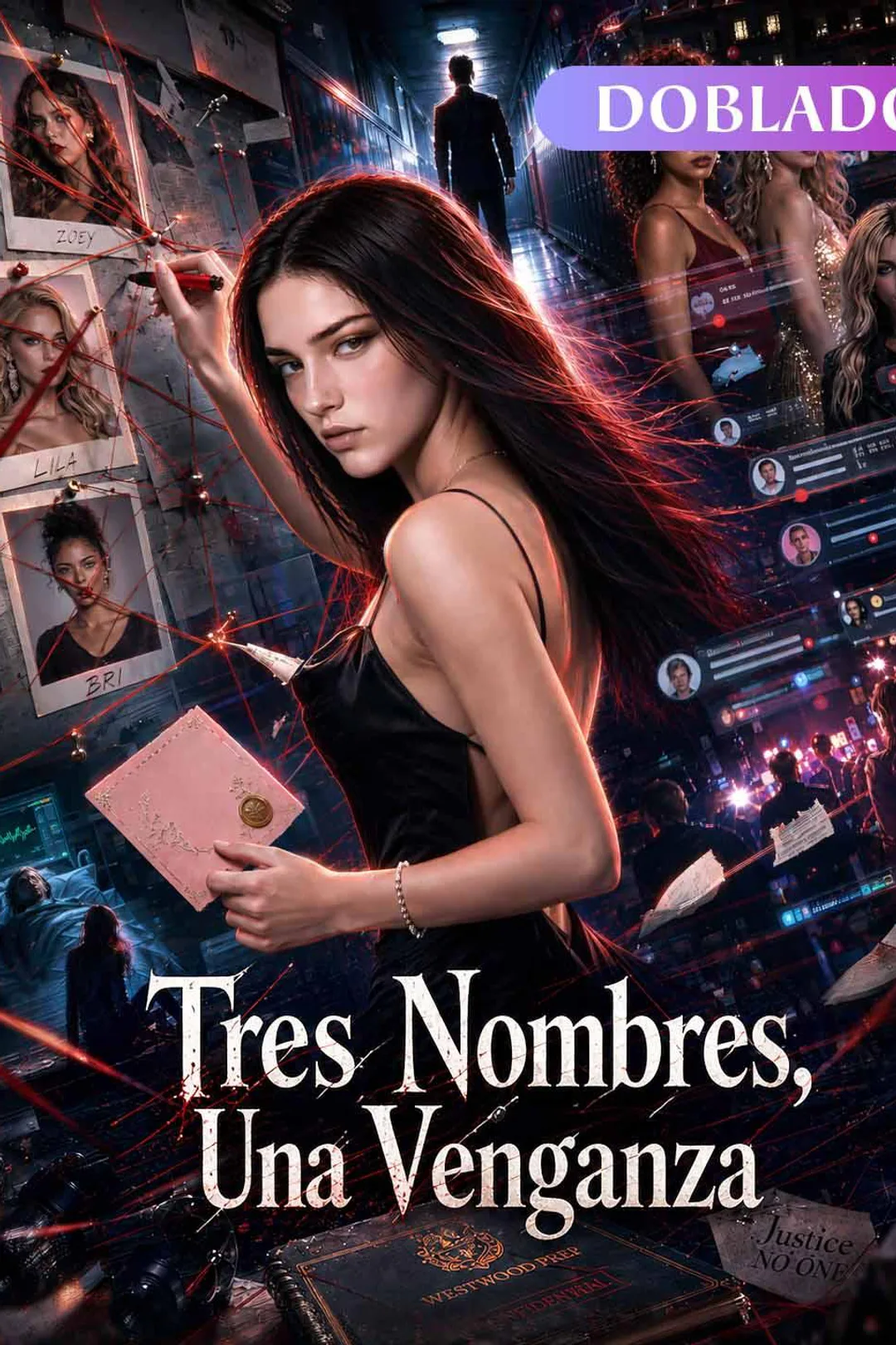 Póster de Tres Nombres, Una Venganza