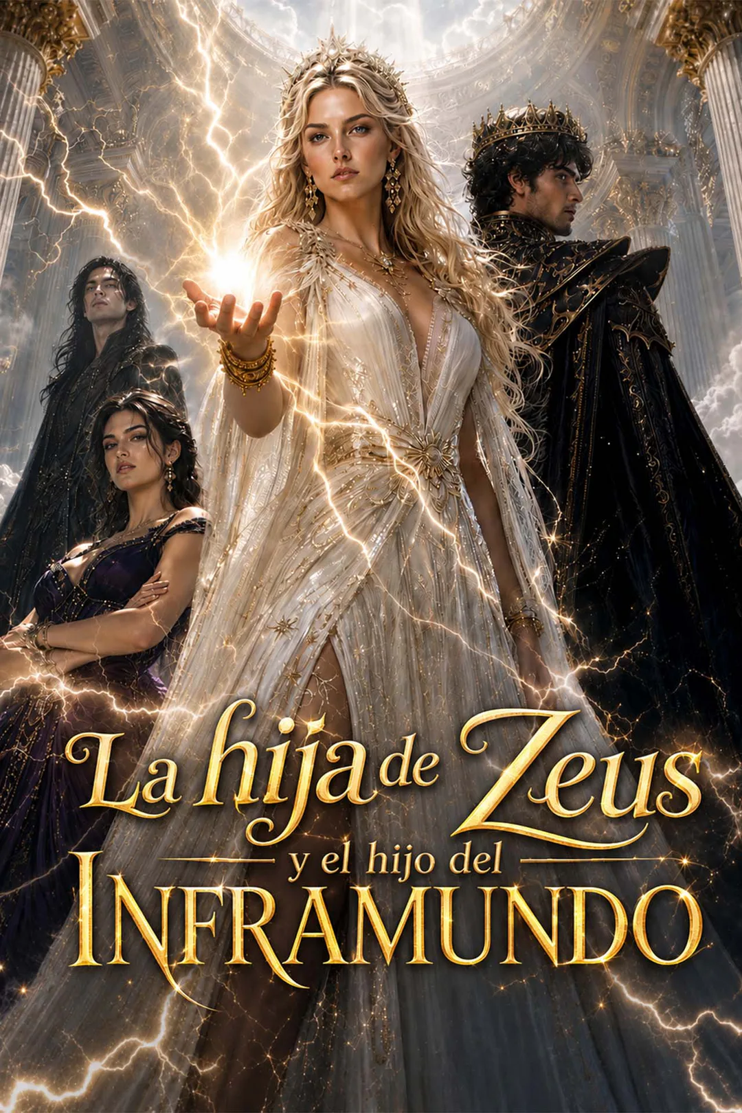 Póster de La hija de Zeus y el hijo del Inframundo