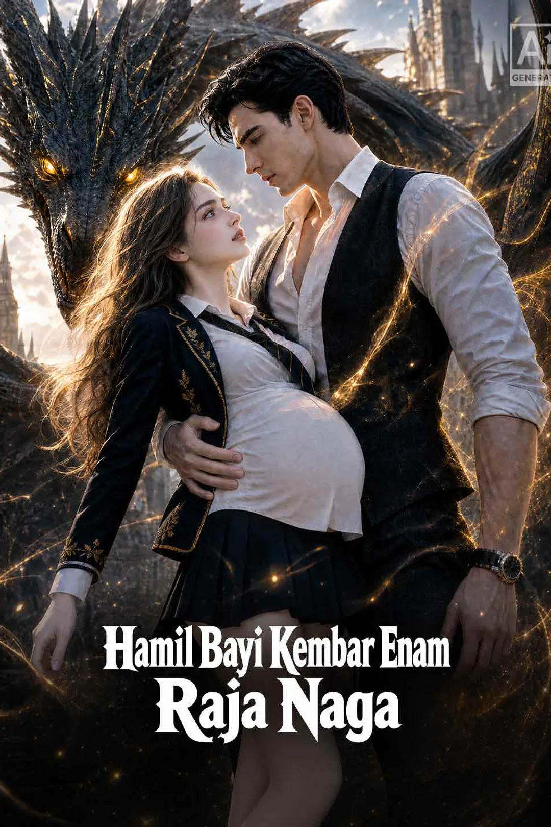 Poster Hamil Bayi Kembar Enam Raja Naga