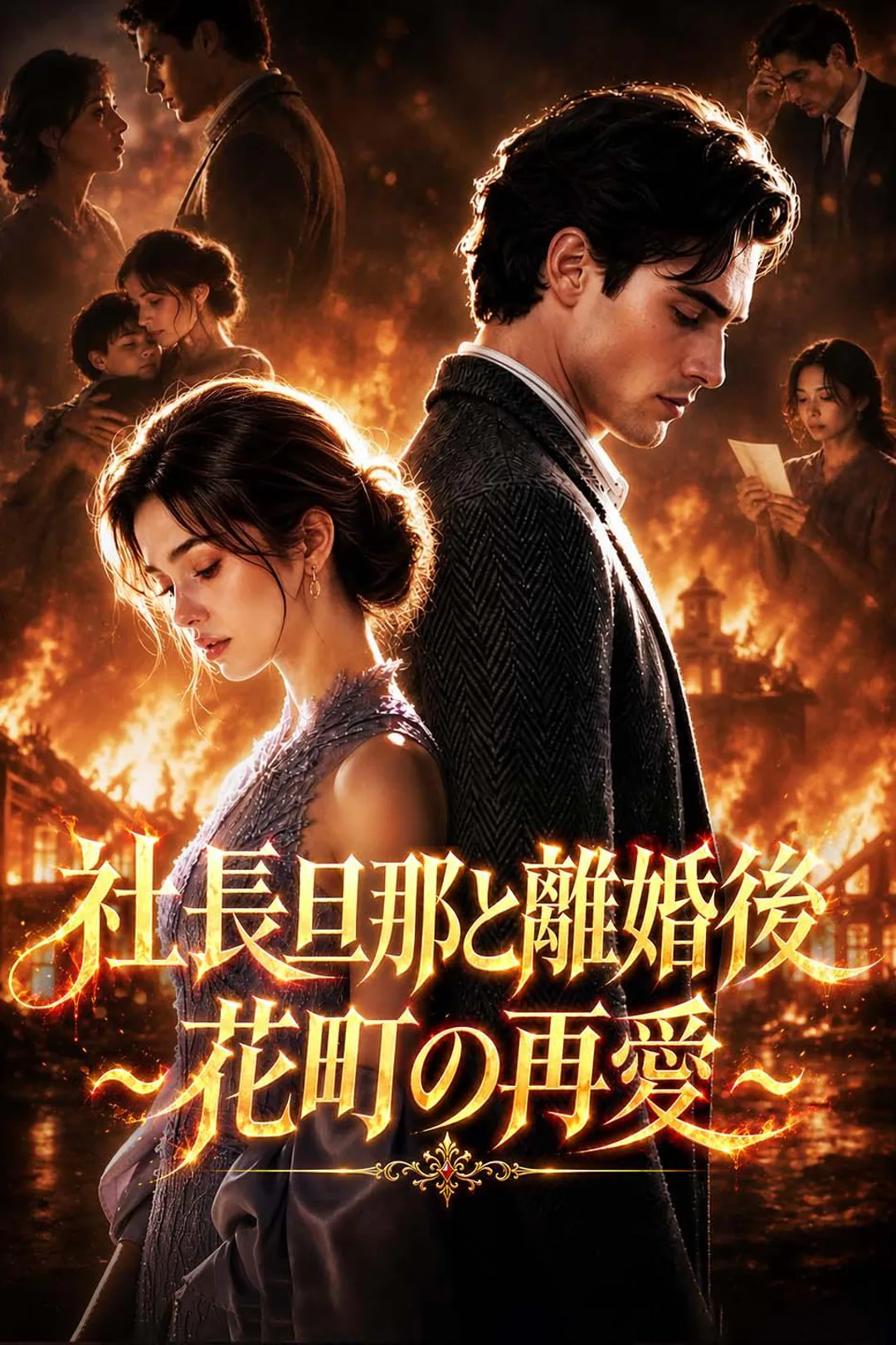 社長旦那と離婚後~花町の再愛~のポスター