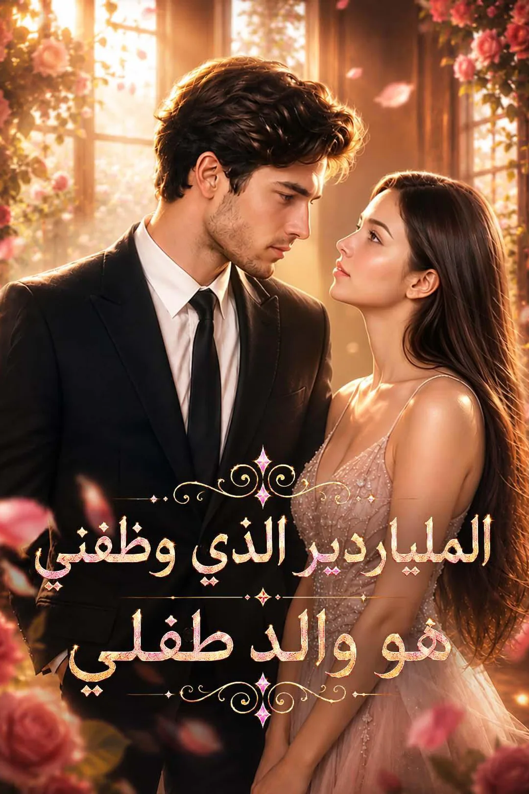 ملصق مسلسل «الملياردير الذي وظفني هو والد طفلي»