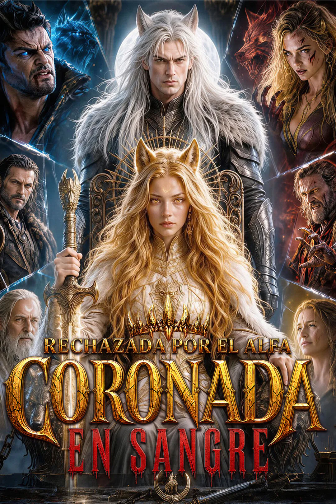 Póster de Rechazada por el alfa, coronada en sangre