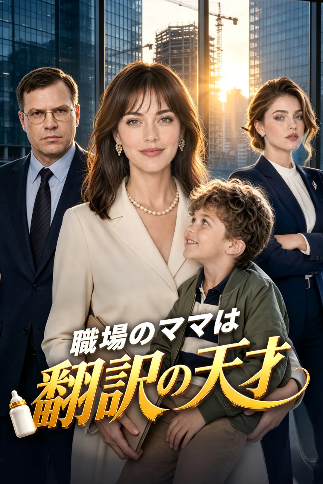 職場のママは翻訳の天才のポスター
