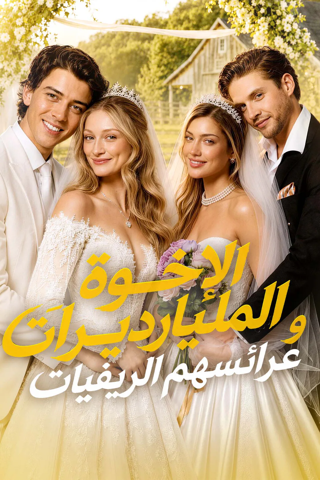 ملصق مسلسل «الإخوة المليارديرات وعرائسهم الريفيات»