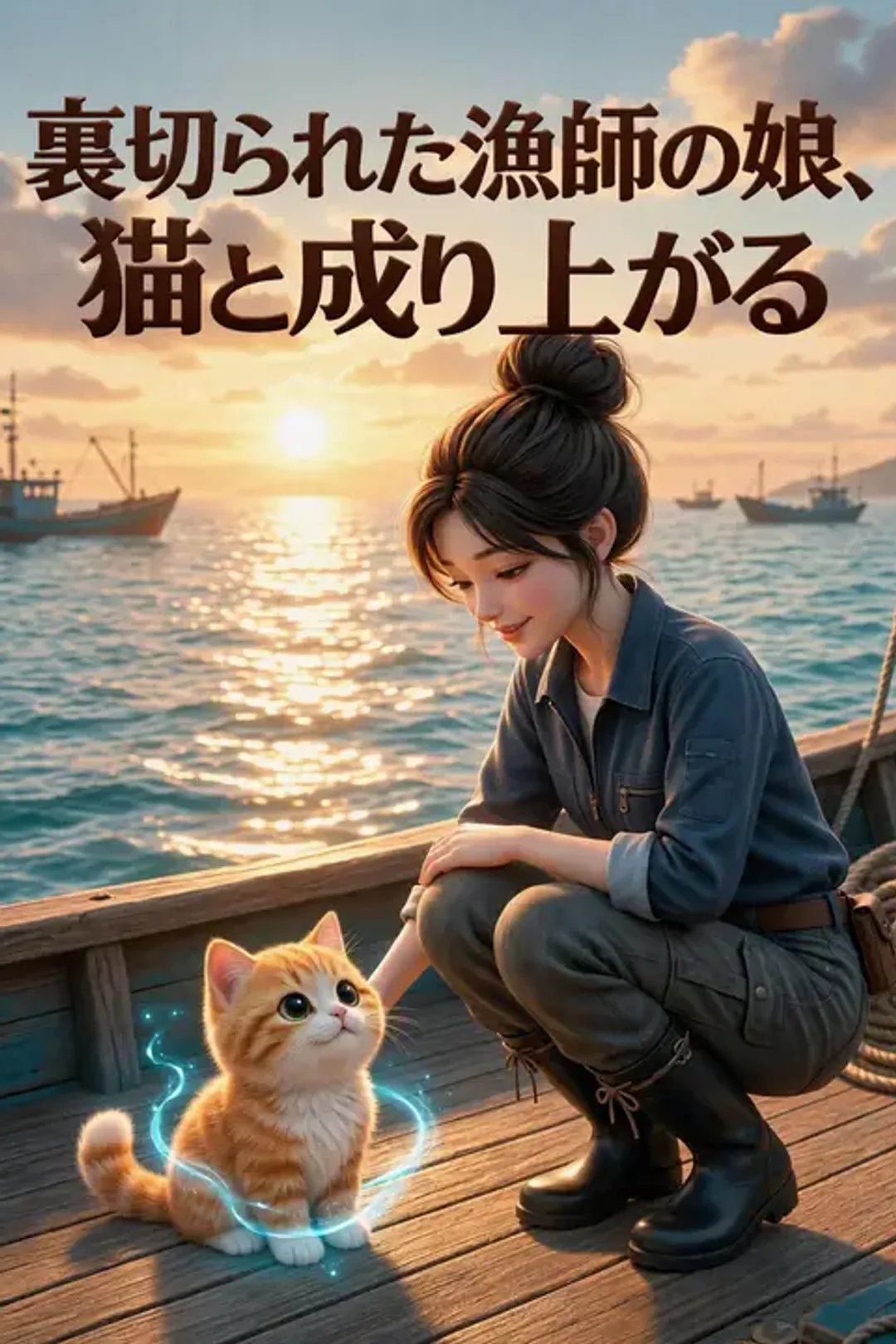 裏切られた漁師の娘、猫と成り上がるのポスター