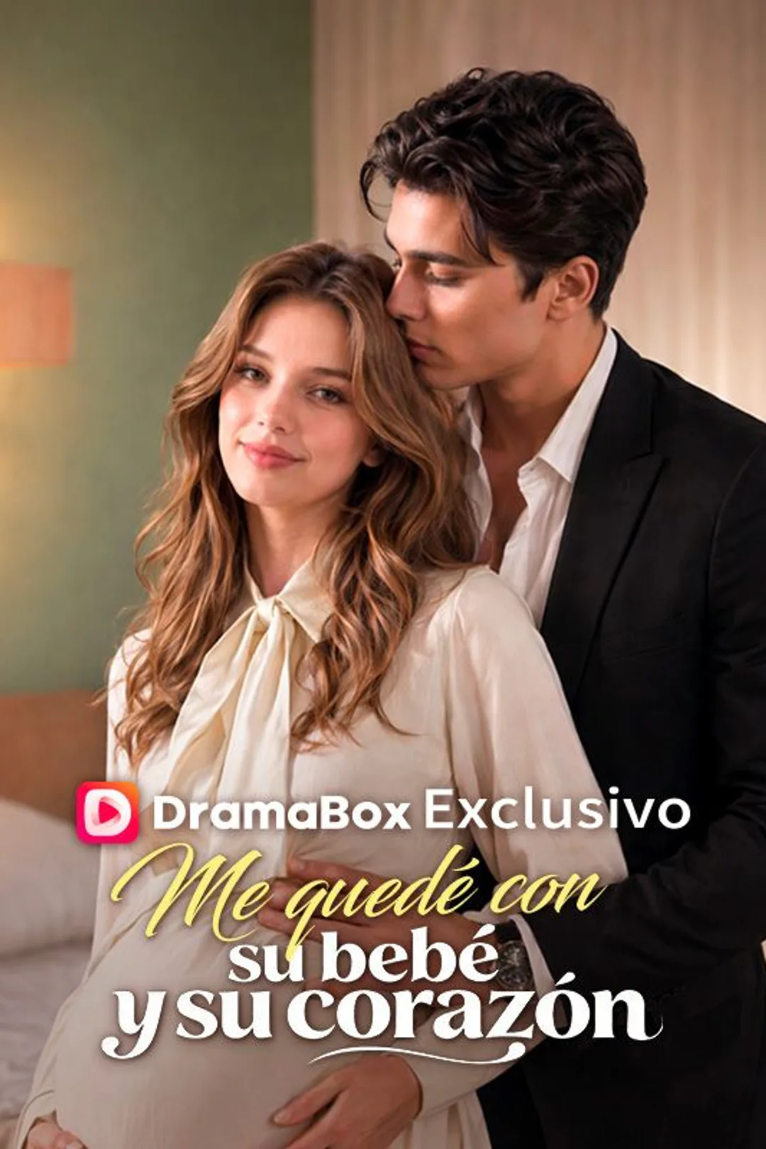 Póster de Me quedé con su bebé y su corazón