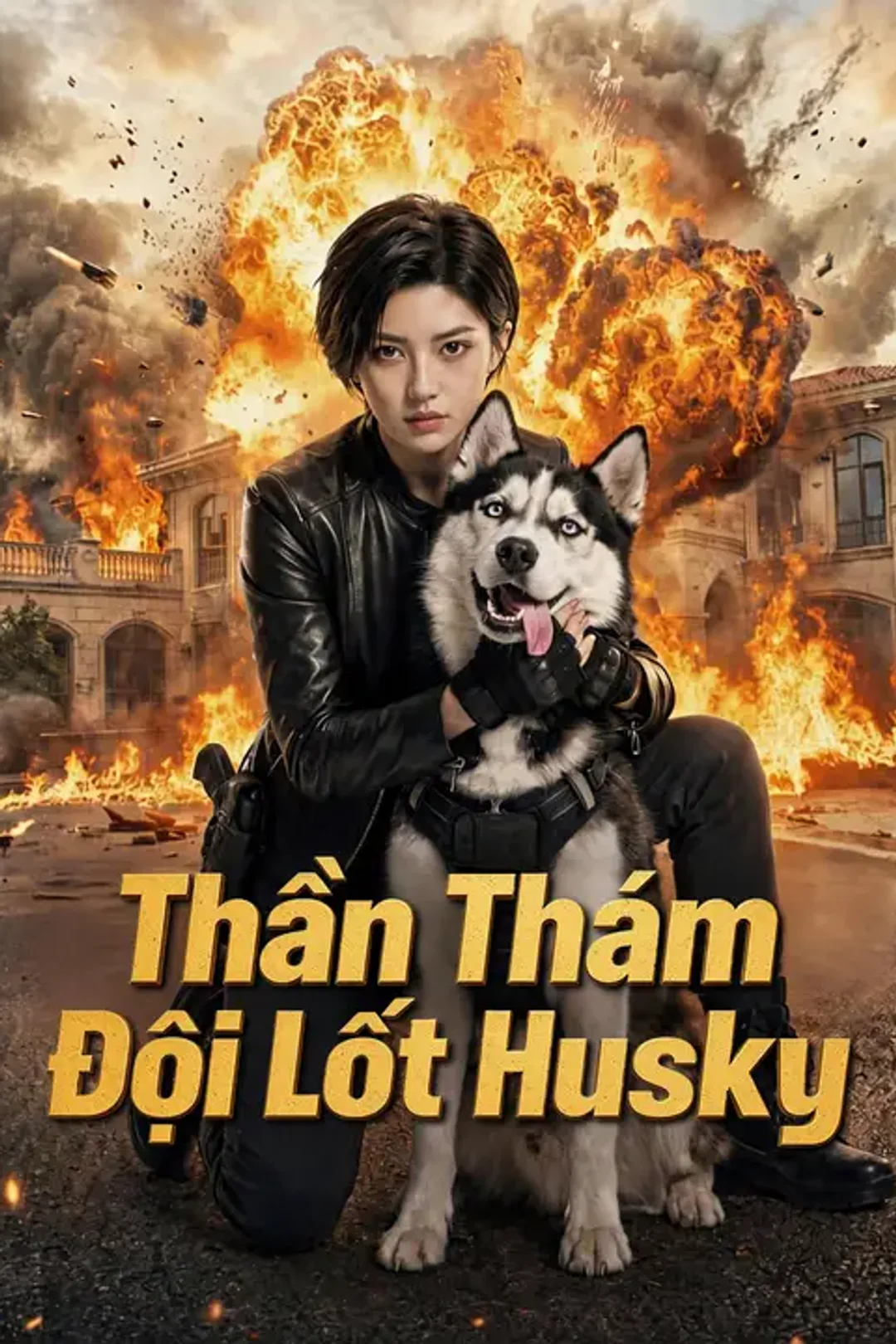 Poster phim Thần Thám Đội Lốt Husky