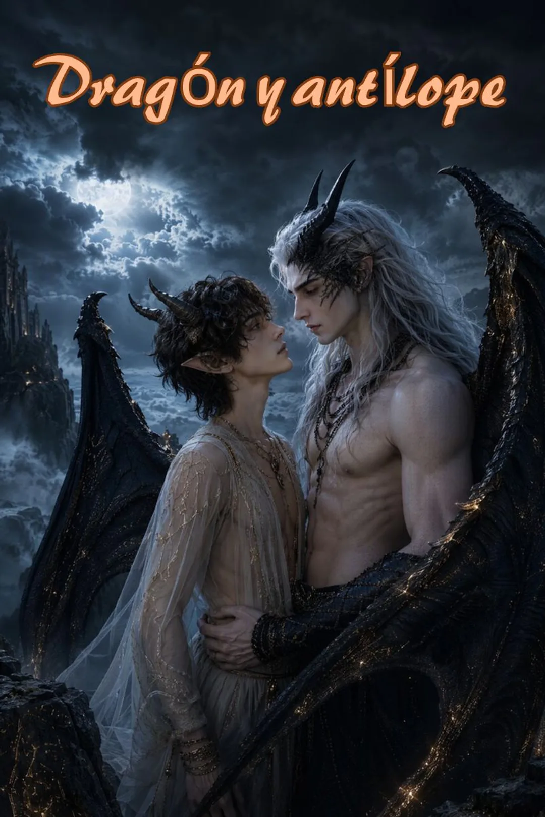 Póster de Dragón y antílope
