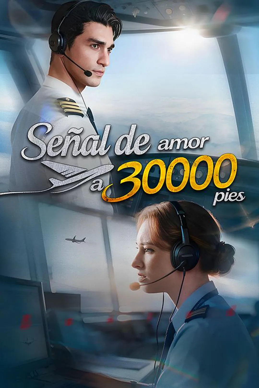 Póster de Señal de Amor a 30.000 Pies