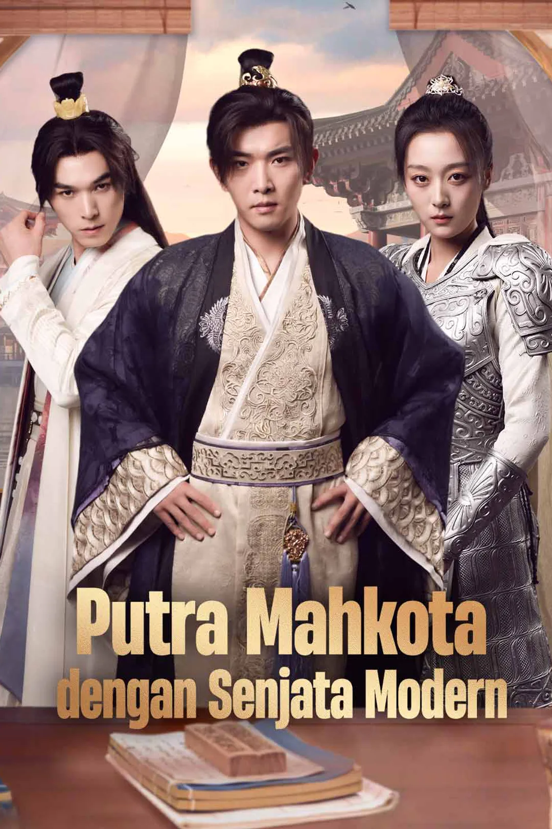 Poster Putra Mahkota dengan Senjata Modern