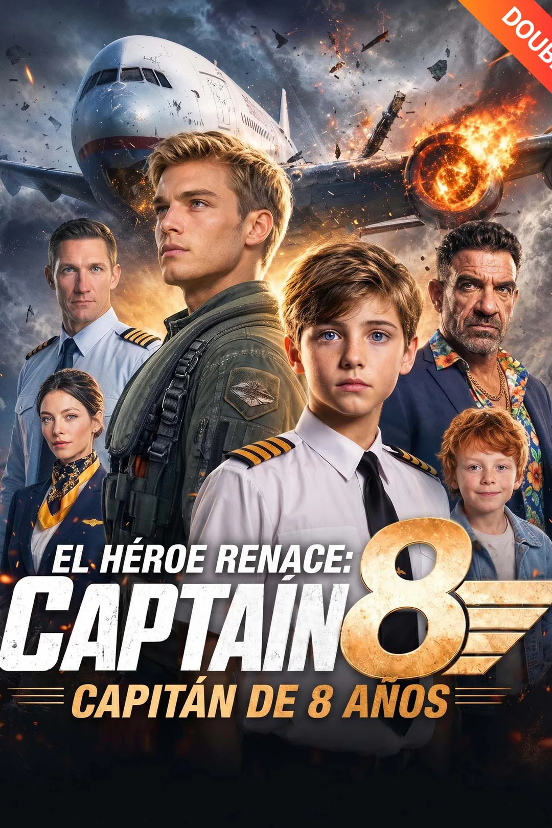 Póster de El héroe renace: Capitán de 8 años