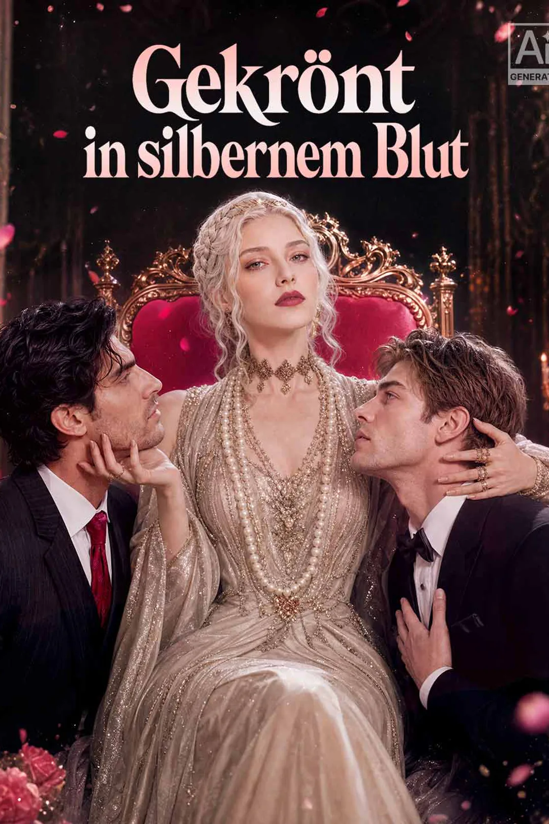 Poster von Gekrönt in silbernem Blut