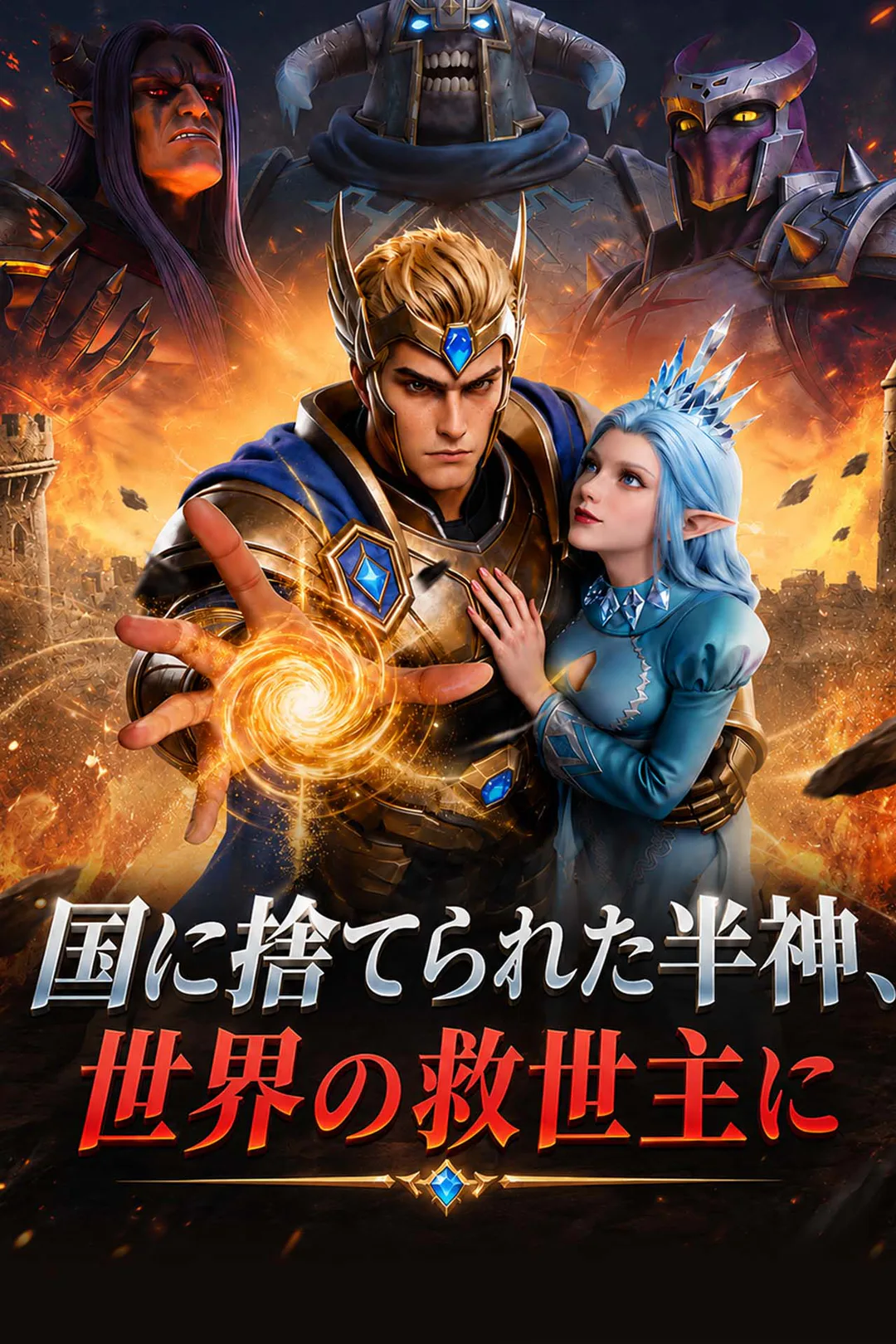 国に捨てられた半神、世界の救世主にのポスター