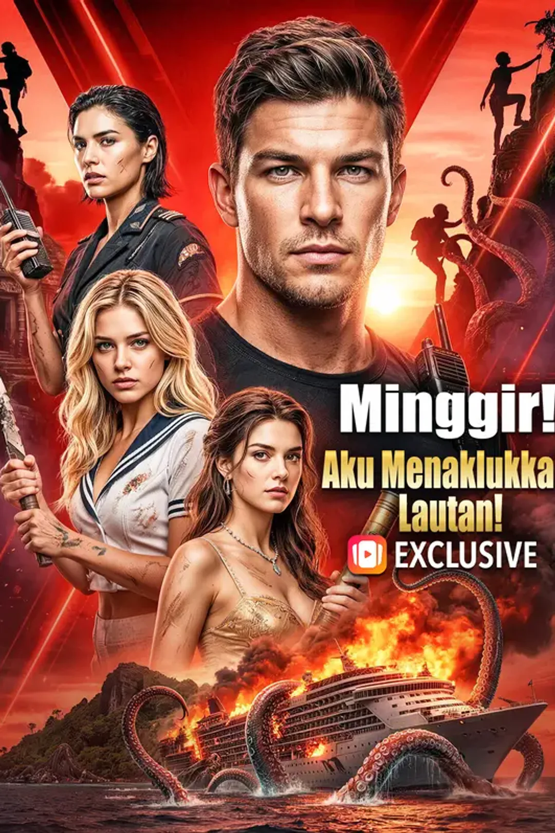 Poster Minggir! Aku Menaklukkan Lautan!