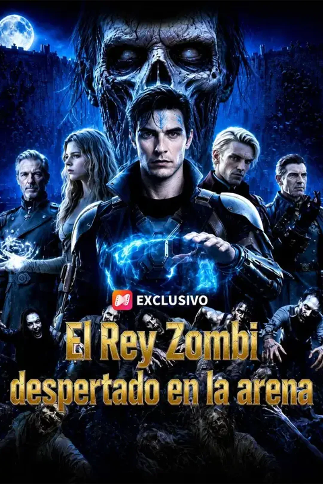 Póster de El Rey Zombi despertado en la arena