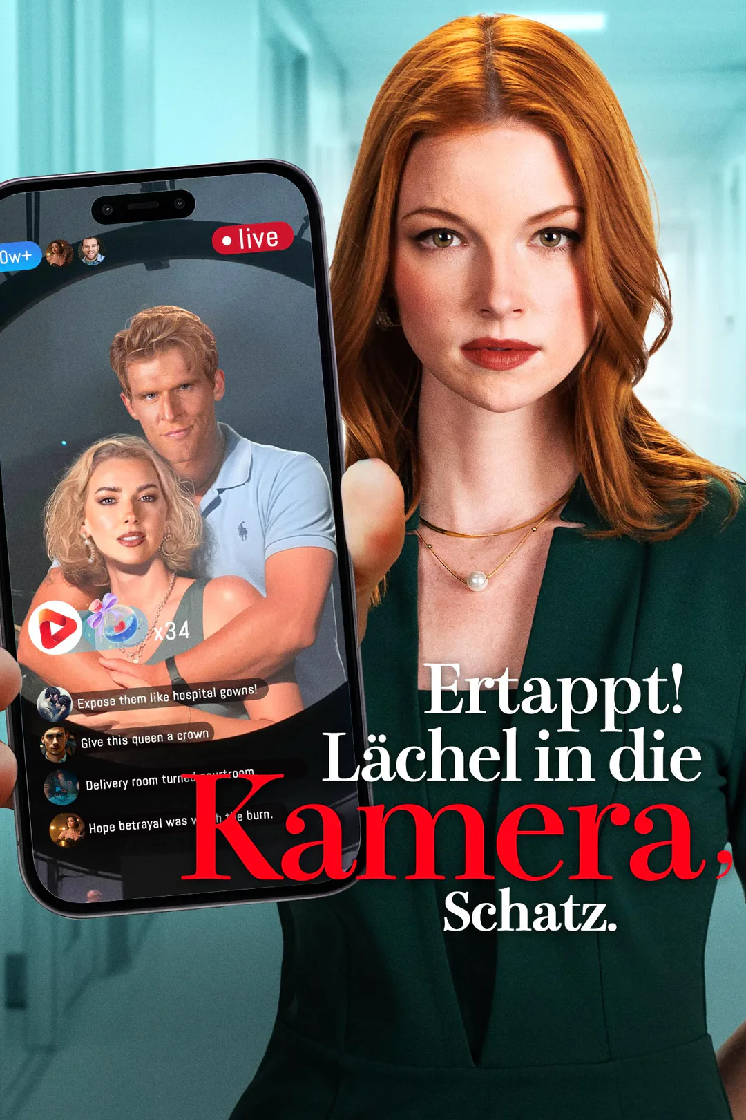 Poster von Ertappt! Lächel in die Kamera, Schatz