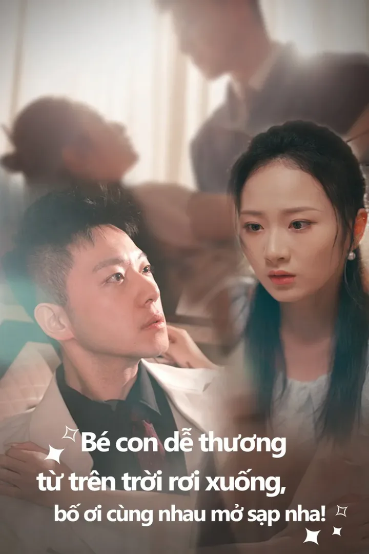 Poster phim Bé con dễ thương từ trên trời rơi xuống, bố ơi cùng nhau mở sạp nha!
