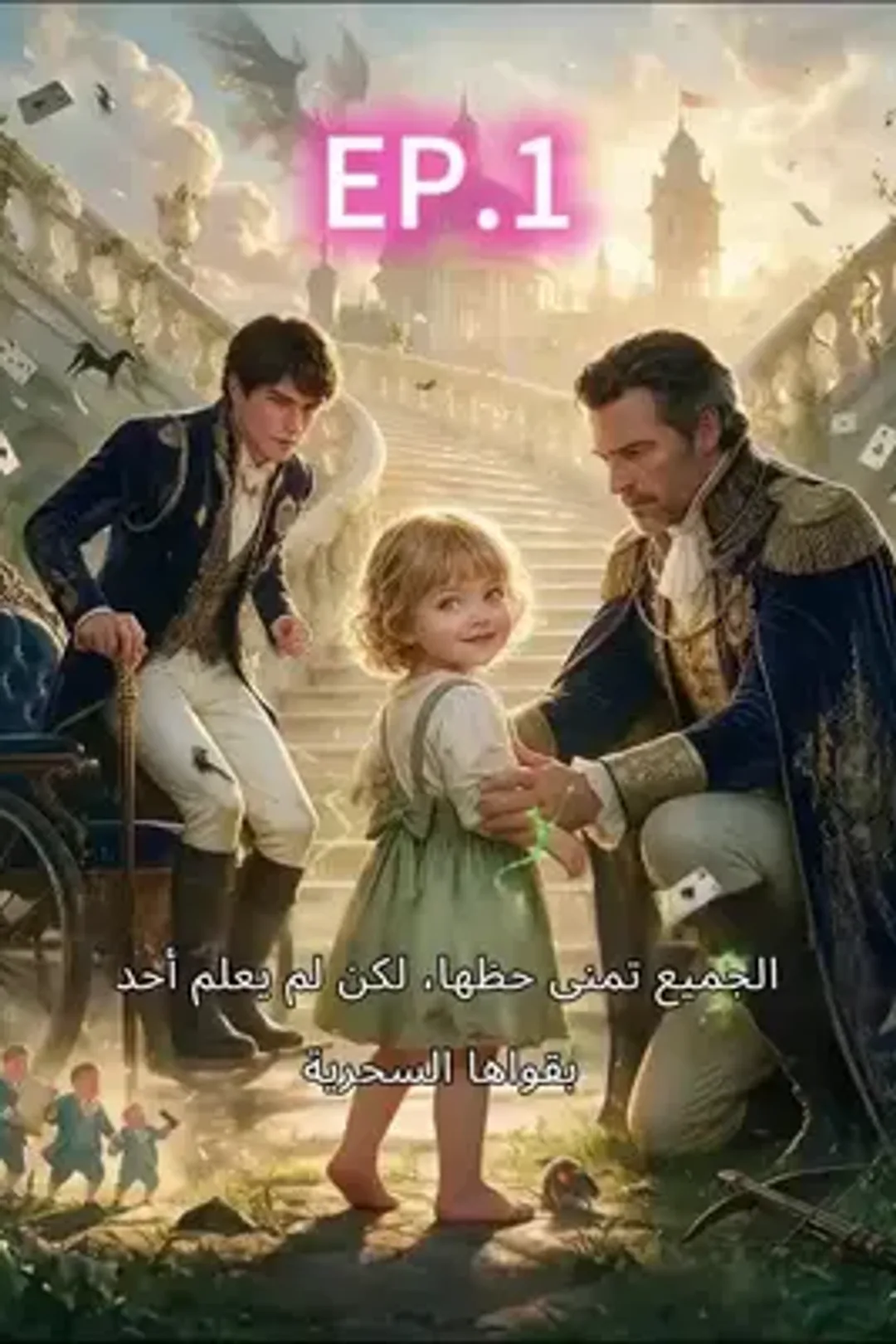 ملصق مسلسل «الطفلة ذات القوى السحرية التي يطمع الجميع في حظها»