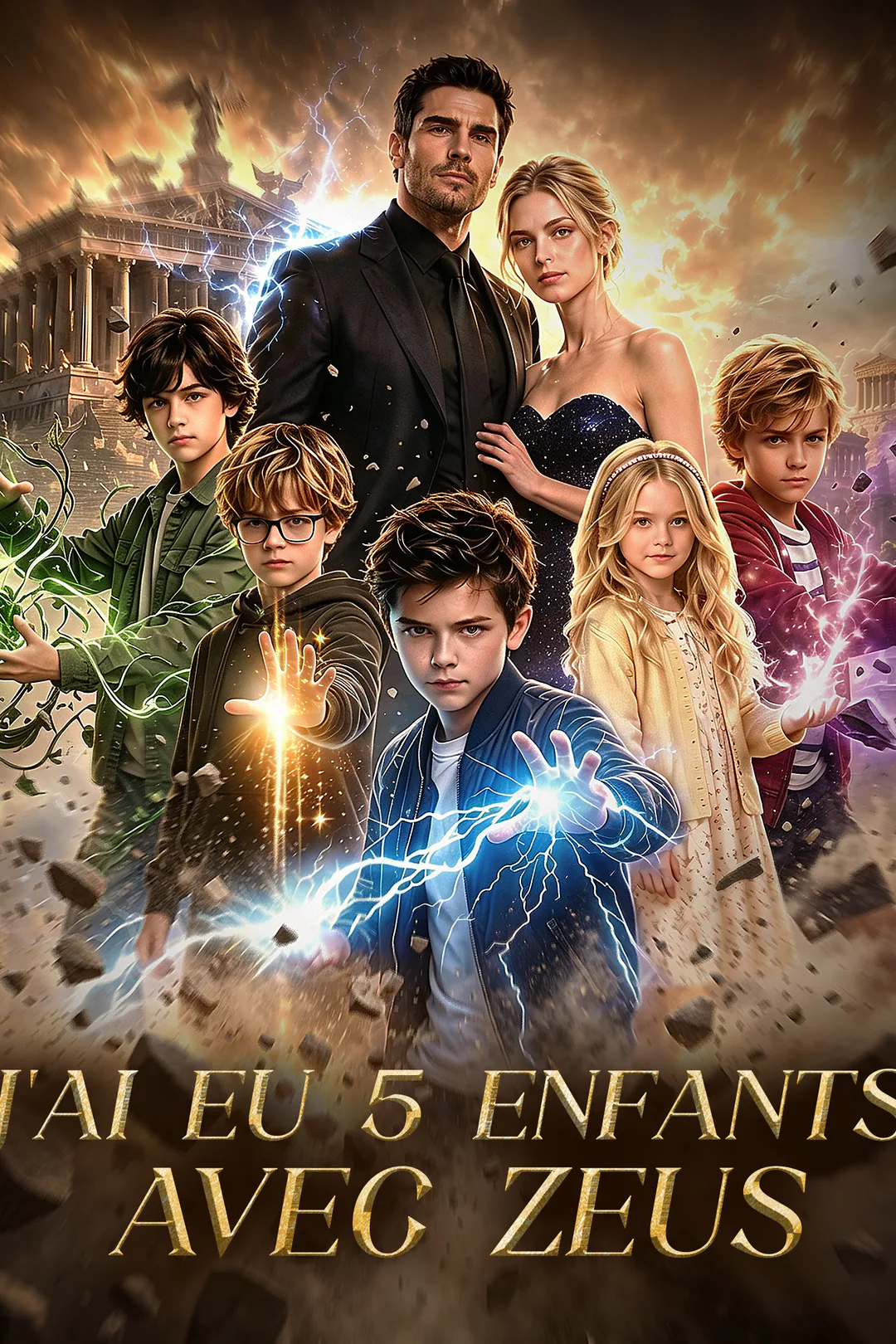 Affiche de J'ai eu 5 enfants avec Zeus