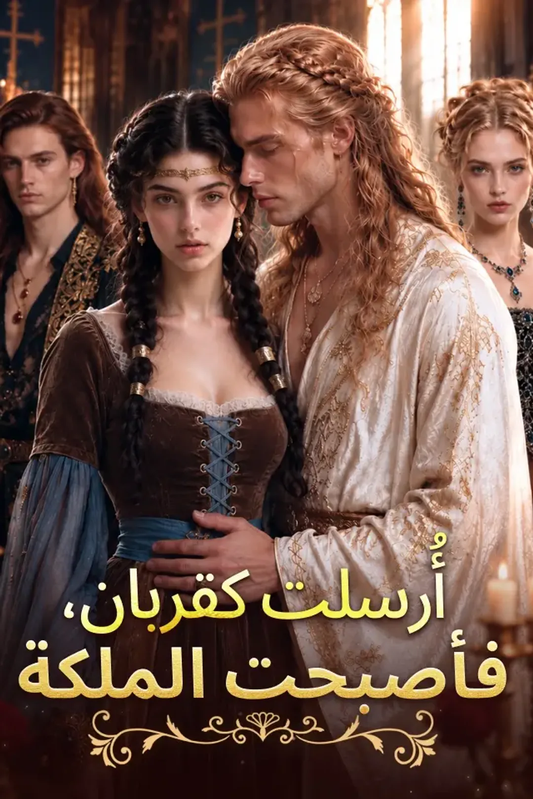 ملصق مسلسل «أُرسلت كقربان، فأصبحت الملكة»