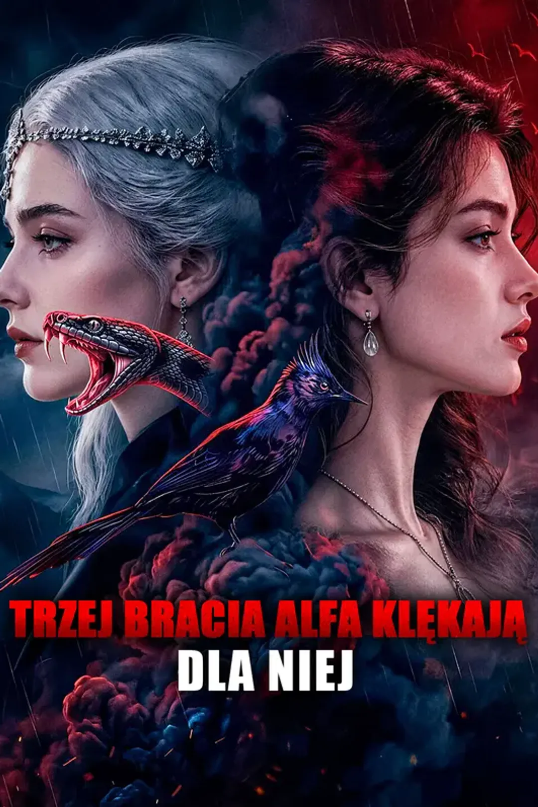 Plakat serialu Trzej bracia alfa klękają dla niej
