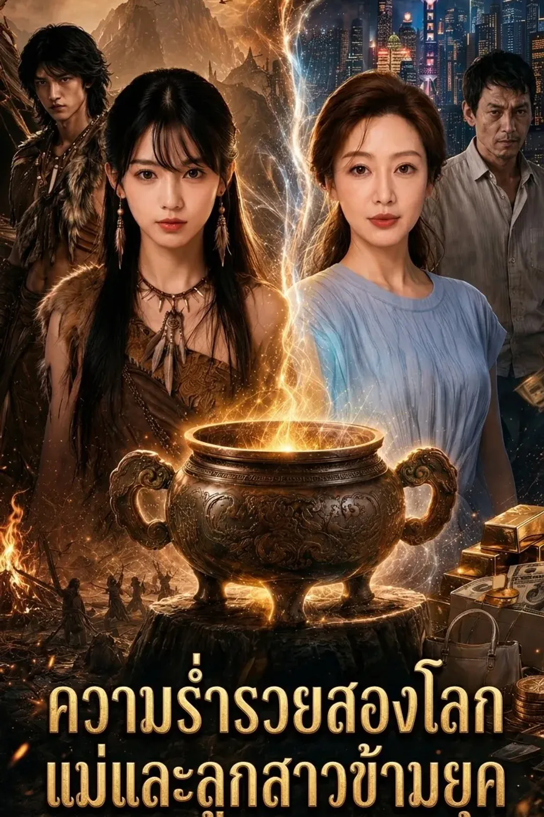 โปสเตอร์ ความร่ำรวยสองโลก แม่และลูกสาวข้ามยุค