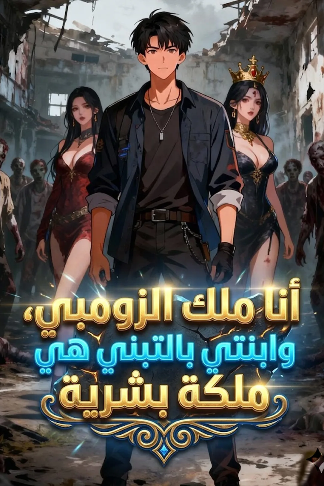 ملصق مسلسل «أنا ملك الزومبي، وابنتي بالتبني هي ملكة بشرية»