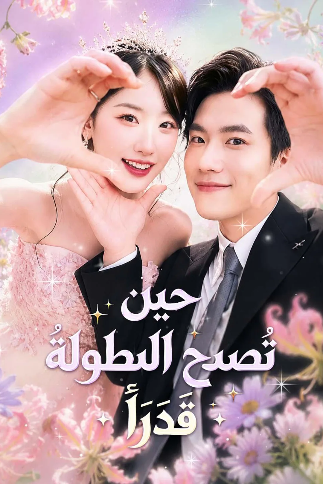 ملصق مسلسل «حين تُصبح البطولةُ قَدَرًا»